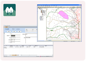 森林（立木竹）GIS管理システムのイメージ